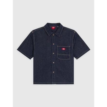 relaxed fit jeanshemd met borstzak