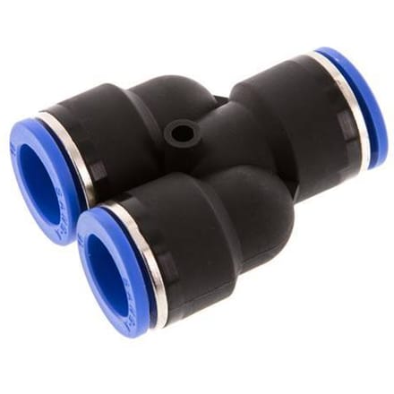 16mm Y-koppeling PA 66 Insteekfitting NBR