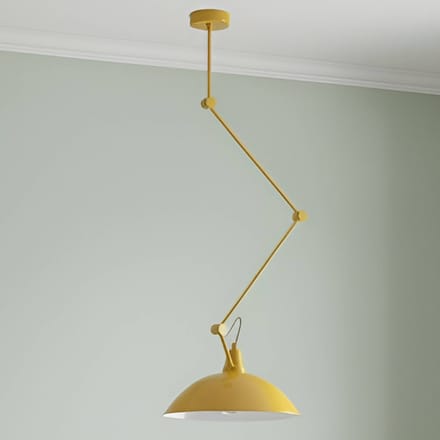 ALDEX Hanglamp Melos, geel, Ø 36 cm, metaal