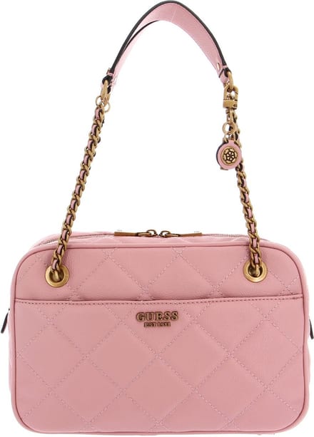 GUESS Schoudertas Avondtas Abey Top Zip Shoulder Bag Dusty Pink Zalmroze