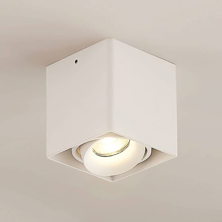 Arcchio - plafondlamp - 1licht - Aluminium - H: 9.4 cm - GU10 - wit
