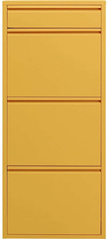 Schoenenkast Caruso geel 3+1 laden Kare Design