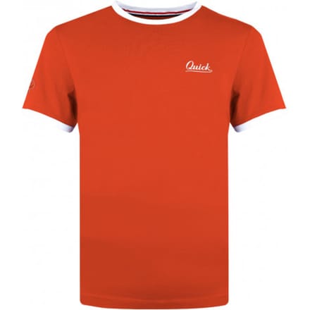 Q1905 T-shirt captain koraal/wit