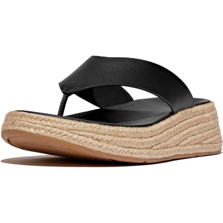 Fitflop F-mode Espadrille dames espadrille - Zwart - Maat 41
