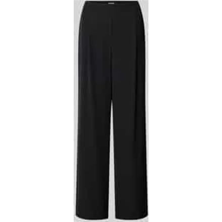 Wide fit stoffen broek met elastische band
