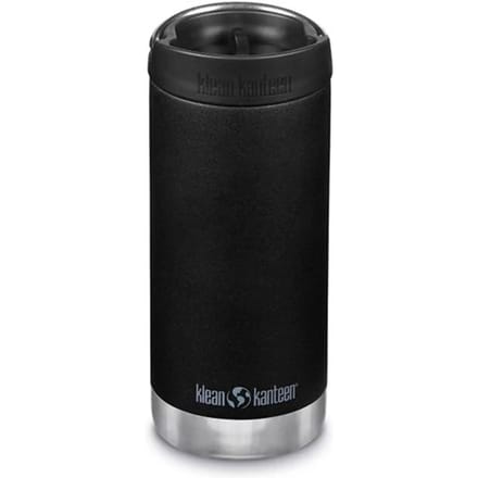 Klean Kanteen Isolatiefles TKWide 355lml met Koffiedop (Maat - 355 ml, Kleur - BLACK)
