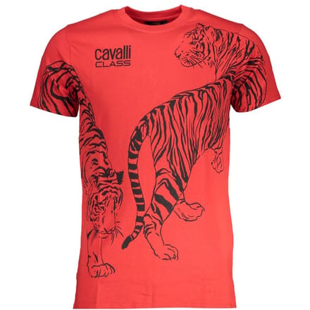 Rode Tijger T-Shirt Korte Mouwen Ronde Hals