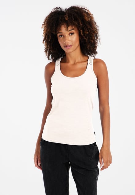 Protest Prtimpulses – Tanktop Dames – Mouwloos – Ronde hals – Kitoffwhite