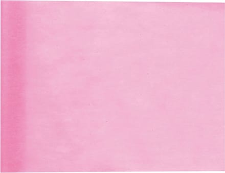 Santex Tafelloper op rol - 2x - lichtroze - 30 cm x 10 m - non woven polyester