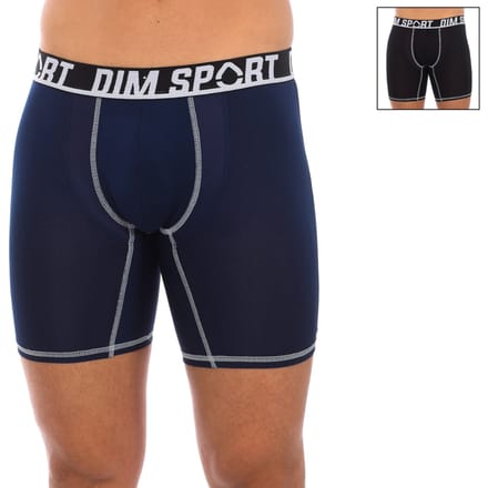 Dim Extra lange short/Sportshort - 2 Pack A90 Black/Blue - maat S (S) - Heren Volwassenen - Polyester- 0A6V-A90-S