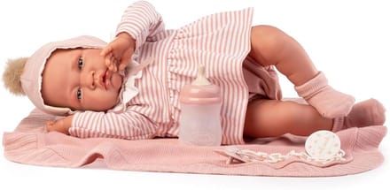 Babypop - Pasgeboren pop - Rollenspel - Zacht lichaam - 42 cm - Meerkleurig