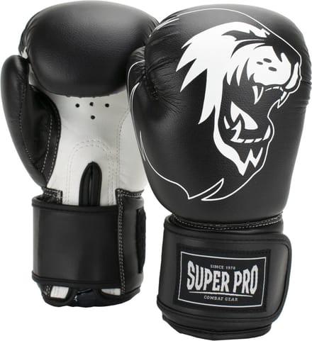Super Pro Combat Gear Talent (kick)bokshandschoenen Zwart/Wit 10oz