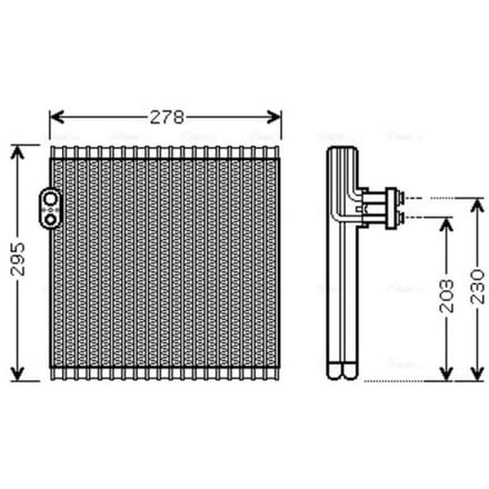 Verdamper, airconditioning AVA COOLING TOV485