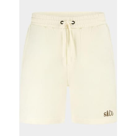 Supply & Co Sweat Short Fisher Off White - Maat S - Heren - Korte broek