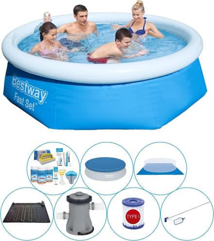 Fast Set Rond 244x66 cm - Zwembad Met Accessoires