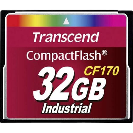 Transcend CompactFlash 170x Industrial - 86MB/s - 32GB