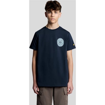 Grafische Badge Katoenen T-shirt