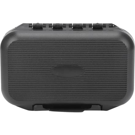 Boîte à appâts de pêche portable noire, étui de rangement étanche à double couche pour leurres à mouches, accessoires de pêche gray