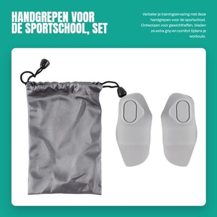 Handgrepen - 2 stuks - Rubber - Gewichtheffen - Krachttraining - Anatomisch ontwerp - Verbeterde grip - Grip Pads