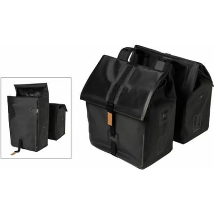 Basil Urban Dry Dubbele fietstas - Zwart - 50 Liter