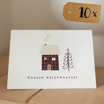 WeLikeToLove Kerstkaarten - Kerstkaartjes - Luxe - Set - Wenskaarten kerst - 10 stuks - A6
