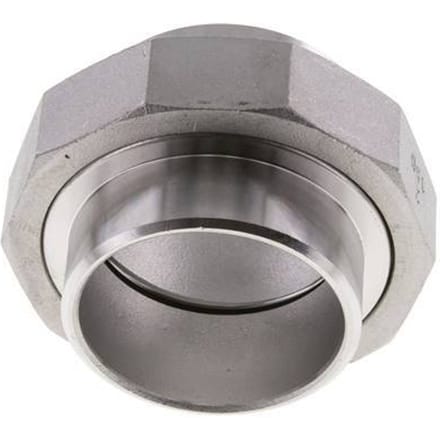 Rechte Koppeling 60,3mm Laseinde RVS Vlakke Afdichting PTFE 16bar