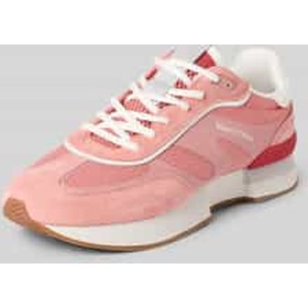 Low-top sneakers van echt rundleer
