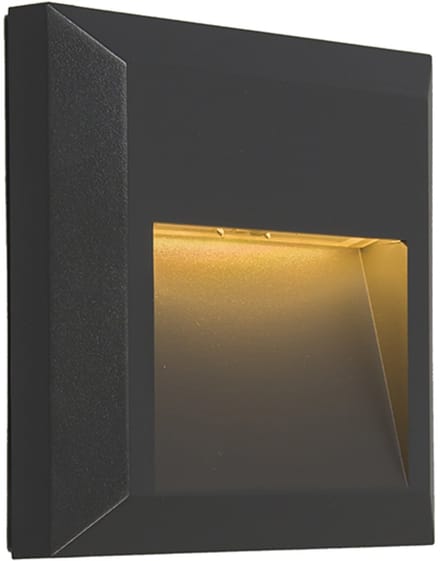 QAZQA Wandlamp Gem 2 donkergrijs