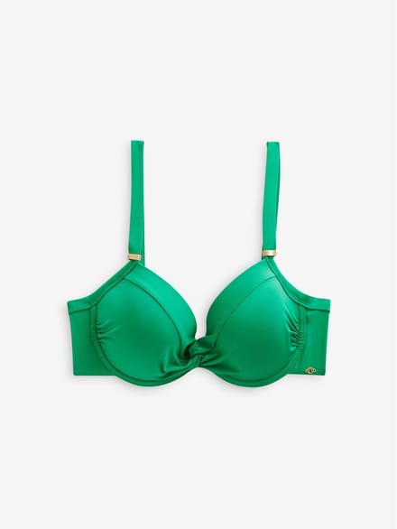 Next - Dames - Buikcorrigerende bikinitop met vulling en beugel - Groen