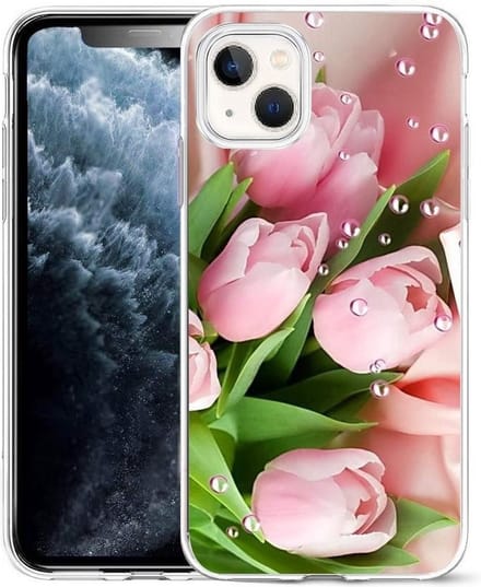 Cityhoesje-iPhone 14 Plus-15 Plus - hoesje – Bloemen – Backcover