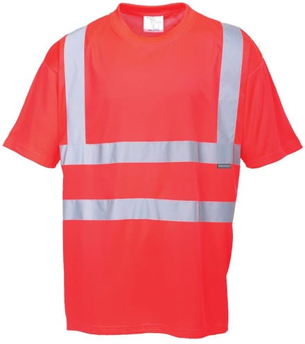 Portwest Hi-Vis T-Shirt S478 - Rood - M