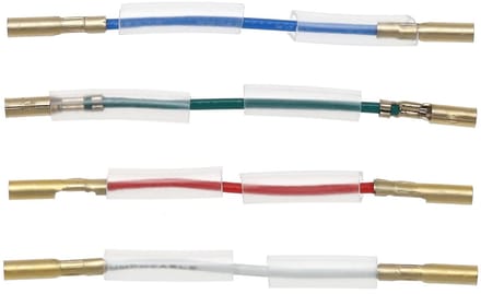 Koperen Draadset - Stereo Headshell - Draaitafel Reparatie - Zuurstofvrij Koper - 41 mm Lengte - Multicolor