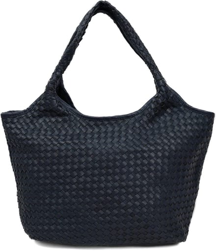 Bear Design Juliëtte Gevlochten Handtas - Donkerblauw