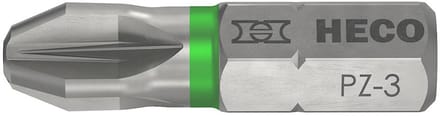 Heco - Drive-Bits - Pozidrive 3 - 25mm Blister verpakking 2 stuks