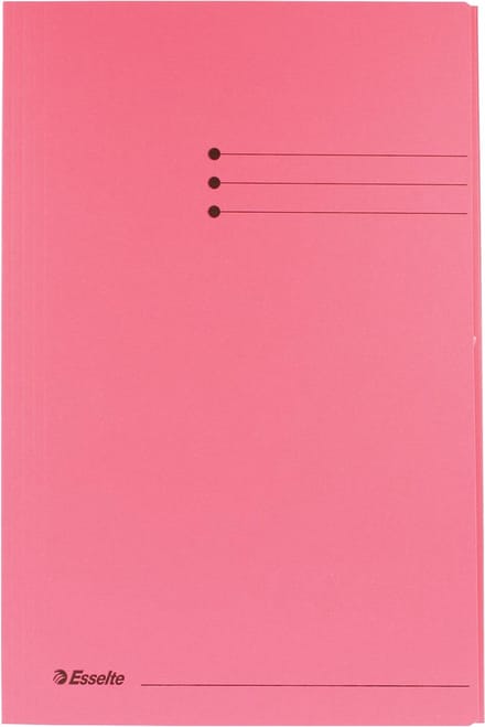 100x Esselte dossiermap roze, folio