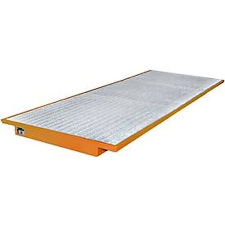 Hangende opvangbakken voor stelling type EHW 3600, oranje RAL2000