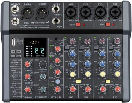 Core® Audio Mixer – Streaming – DJ Draaitafel – DJ Mix Set – Zwart - 35cm x 32cm x 9cm