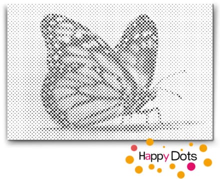 HappyDots DOT Painting Vlinders 09 - 20x30cm