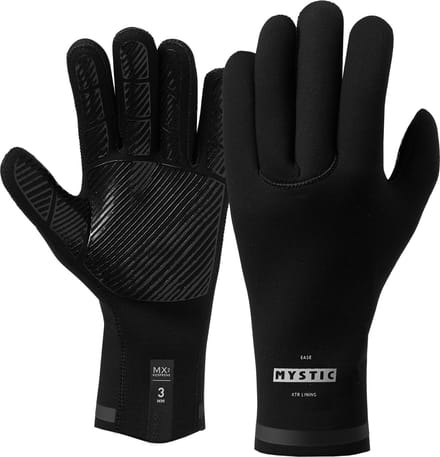 Mystic Ease Neopreen handschoenen 3mm 5Finger - 250080 - Black - S