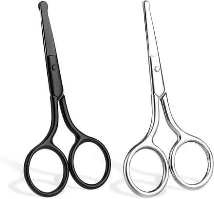Cuhostki 2 Stuk - Neushaar Trimmer - Neusschaar - Borduur Schaar Elegant Zwart Veilige Snijden Multifunctioneel Gebruik