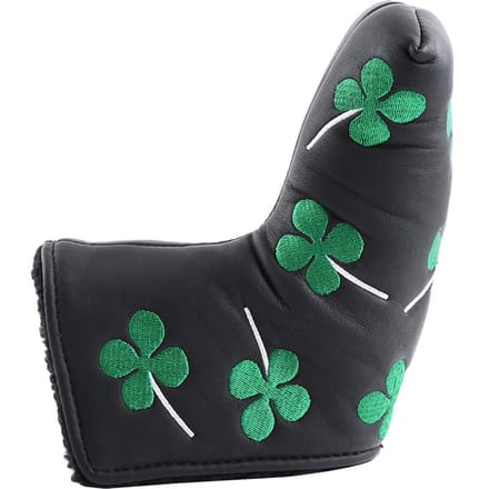 PU Golf Putter Cover Klavertje Vier Headcover Accessoire Voor Golfactiviteit(zwart) zwart