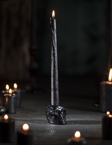 CHAKS - Zwarte doddskop kandelaar 5 cm