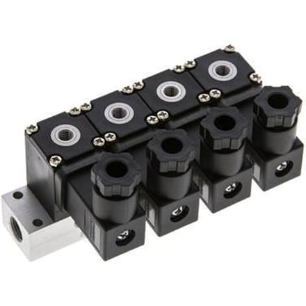 4x3/2 M5 NC Magneetventiel 12V DC -0.95-8bar/-13.2-112psi Airtec