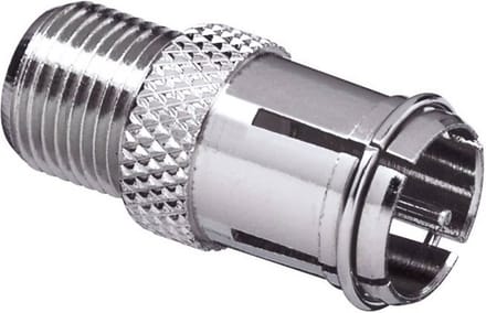TRU COMPONENTS TC-2520002 F-Quick-F-adapterset Aansluitingen: F-Quick-koppeling, F-bus 100 stuk(s)