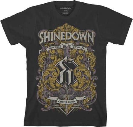 Shinedown - Ornamental Scissors Heren T-shirt - M - Zwart