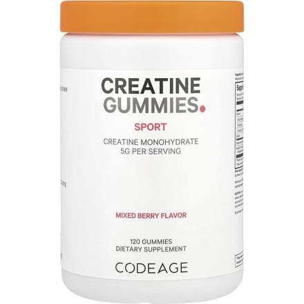 Codeage, Sport, Creatine Gummies, Gemengde Bes, 120 Gummies