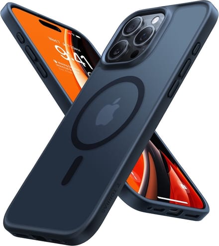 Torras Geschikt voor iPhone 16 Pro Max hoesje – slanke bescherming met magnetisch ondersteuning