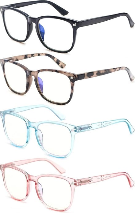 Leesbril Dames - Blauwlichtfilter Bril - Schermtijd Comfort - UV Bescherming - 27 g - Blauw