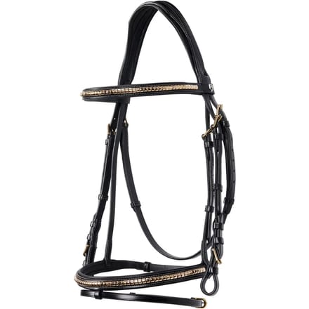 Anatomisch Engels leern bridle voor paard met clincher Equestro