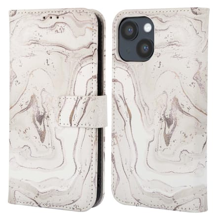 imoshion Hoesje - Geschikt voor Apple iPhone 14 - Design Bookcase smartphone - Sandy Marble